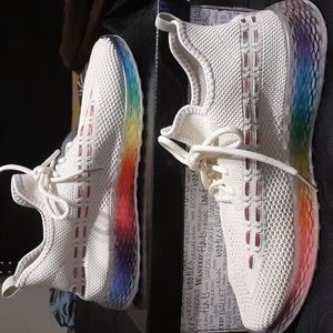 Rainbow natural colored shoes